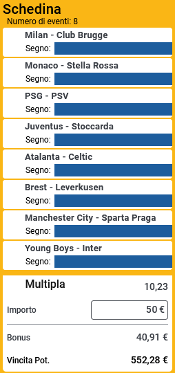 pronostici di oggi