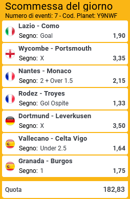 pronostici di oggi