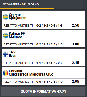 pronostici di oggi