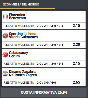 pronostici di oggi