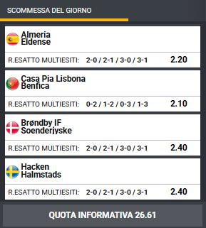 pronostici di oggi