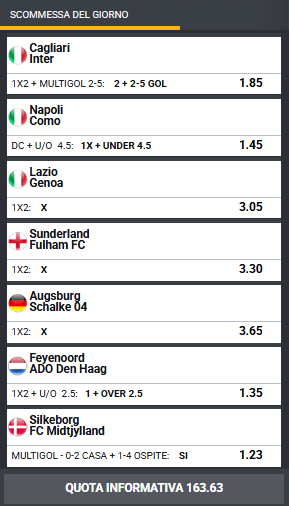 pronostici di oggi