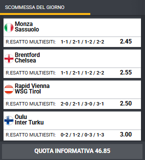 pronostici di oggi