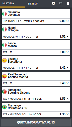 pronostici di oggi
