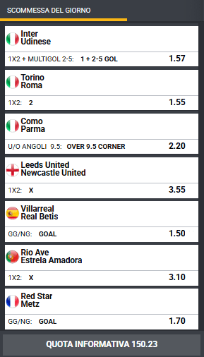 pronostici di oggi
