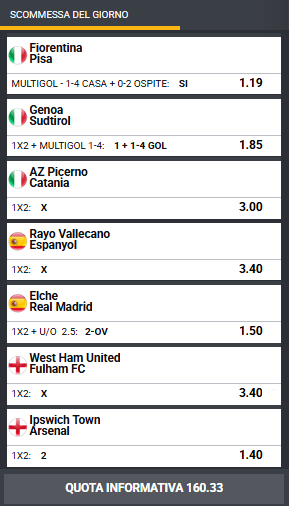 pronostici di oggi